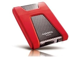 Kietasis išorinis diskas Adata HD650 1TB 2.5" USB3 Raudonas