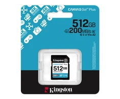Atminties kortelė Kingston | Canvas Go! Plus | 512 GB | SD | Flash atminties klasė Class 10, UHS-I, U3, V30