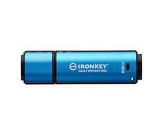 Kingston Flash Drive | IronKey Vault Privacy 50C AES-256 Encrypt | 512 GB | USB-C | Mėlyna