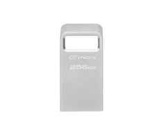 Kingstonas | USB 3.2 atmintinė | DataTraveler micro | 256 GB | USB 3.2 | sidabras