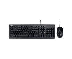 Klaviatūra Asus U2000 | Klaviatūros ir pelės rinkinys | su laidu | US | Juodas