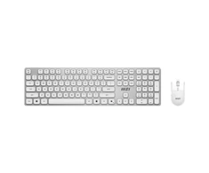 Klaviatūra MSI FORGE K210 WIRELESS COMBO Baltas US | Klaviatūros ir pelės rinkinys | Wireless | su pele | US | Baltas