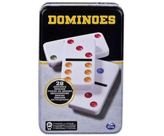 Spin Master SPINMASTER GAMES žaidimas Domino, metalinėje dėžutėje, 6033156