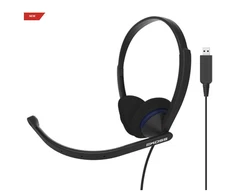 Koss | Ausinės | CS200 USB | su laidu | Ant ausų uždedamos | Mikrofonas | Juodas
