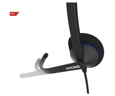 Koss | Ausinės | CS200 USB | su laidu | Ant ausų uždedamos | Mikrofonas | Juodas