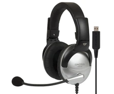 Koss | Žaidimų ausinės | SB45 USB | su laidu | Ant ausų uždedamos | Mikrofonas | Sidabrinis/Juodas | Noise canceling