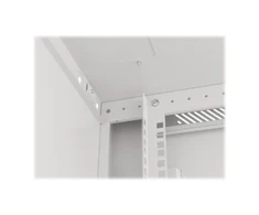 LANBERG sieninė spintelė 19 colių 12U 600x450 plieninės durys pilkas flat pack