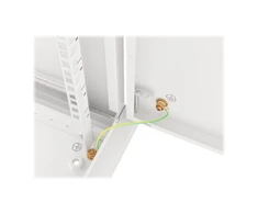LANBERG sieninė spintelė 19 colių 12U 600x600 plieninės durys pilkas flat pack