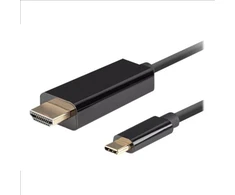 Lanberg USB-C–HDMI kabelis, 1 m 4K/60Hz, Juodas | Lanberg | USB-C–HDMI kabelis | CA-CMHD-10CU-0010-BK | 1 m