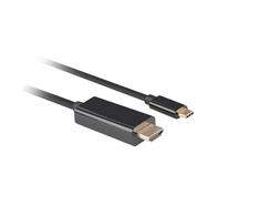 Lanberg USB-C į HDMI kabelis, 1,8 m 4K/60Hz, Juodas | Lanberg | USB-C į HDMI kabelis | CA-CMHD-10CU-0018-BK | Juodas | 1,8 m