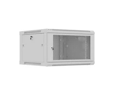 Lanberg prie sienos montuojama instaliacinė spintelė 19" 9U 600X600 | WF01-6606-23S | Pilkas