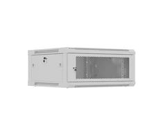 Lanberg prie sienos montuojama instaliacinė spintelė 19" 4U 600X600 | WF01-6604-23S | Pilkas