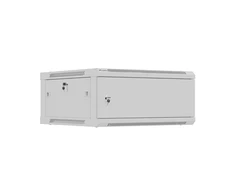Lanberg prie sienos montuojama instaliacinė spintelė 19" 4U 600X600 | WF01-6604-00S | Pilkas