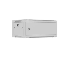 Lanberg Sieninė instaliacinė spintelė 19" 4U 600X450 | WF01-6404-00S | Pilka