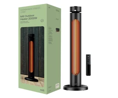 Infraraudonųjų spindulių lauko šildytuvas Mill Outdoor Heater CBOC20FLOOR | 2000 W | IP45 | Juodas