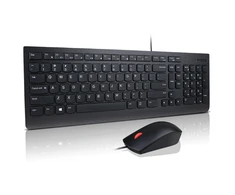 Lenovo Essential | Klaviatūra ir pelė Combo | su laidu | US Euro | Juodas
