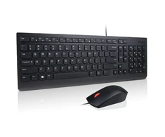 Lenovo Essential Klaviatūra su laidu ir pelė | Klaviatūros ir pelės rinkinys | su laidu | su pele | Nordic | Juodas