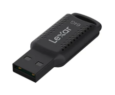 Lexar | USB Flash Drive | JumpDrive V400 | 64 GB | USB Type-A | Juodas