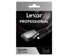 Lexar Pro USB-C dviejų lizdų skaitytuvas