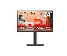 Monitorius LG | 24BA750-B | 23.8 " | IPS | FHD | 16:9 | 100 Hz | 5 ms | 1920 x 1080 pikselių | 200 cd/m² | HDMI jungtys quantity 1 | Juodas