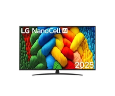 75 colių LG 75NANO81A3A 4K išmanusis Televizorius 2025