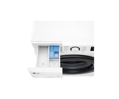 LG | Skalbimo mašina su džiovykle | F4DR509SBW | Energijos vartojimo efektyvumo klasė A | Pakrovimas iš priekio | Skalbimo talpa 9kg | 1400 RPM | Gylis 55 cm | Plotis 60 cm | Ekranas | Sukamoji rankenėlė + LED | Džiovinimo sistema | Džiovinimo talpa 6kg | Garų funkcija | Tiesioginis varymas | Baltas