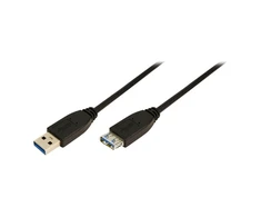 Logilink | 1m USB A - USB A 3.0 F/M | USB A | USB A