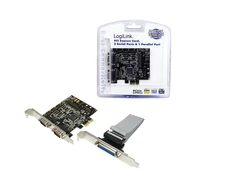 Logilink | 2 x serial (COM), 1 x parallel (LPT) | PCIe