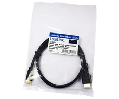 „Logilink“ | HDMI į „Mini HDMI High Speed“ | CH0021 | HDMI kištukas (A tipo) | „Mini-HDMI“ (C tipo) kištukas | HDMI į HDMI | 1 m