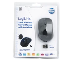 Logilink | Pelė optinė Funk 2.4 GHz | wireless | 2.4GH wireless mini pelė with autolink | Juodas