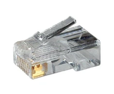 LogiLink Prisijungti | MP0002 | CAT5e modulinis kištukasTinka 8P8C apvaliems kabeliams Kištukas neekranuoti paauksuoti kontaktai | Skaidrus