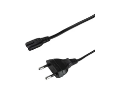 LogiLink Prisijungti | Maitinimo laidas | CP092 | Juodas Euro kištukas (CEE 7/16) | IEC 60320 C7 jungtis