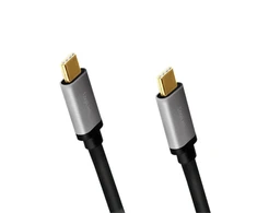 LogiLink Prisijungti | USB 3.2 Gen 2 kabelis, nuo C/M iki C/M, 4K/60Hz, PD,alu | CUA0107 | USB-C į USB-C USB-C kištukas | USB-C vyr