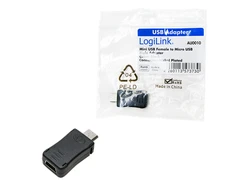 Logilink USB Adapteris Micro-B USB male, Mini USB 5-pin female
