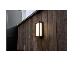 Sieninis šviestuvas LUTEC Qubo 5193001118 Sieninis lauko šviestuvas LED 18 W antracitas