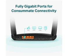 4G+ LTE maršrutizatorius TP-Link Archer MR600, Wi-Fi 5 (802.11ac), AC1200 (dvijuostis), Cat6, Gigabit, nuimamos antenos