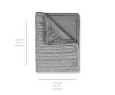 Medisana | Knitted Heating blanket | HB 680 | Number of heating levels 3 | Washable | Elektrinė šildyklė | Pilkas
