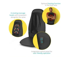 „Medisana MC-15E Shiatsu“ masažinės sėdynės užvalkalas, gamintojas ECOMED | „Medisana“ | Masažinės sėdynės užvalkalas | MC-15E | Masažo zonų skaičius: nėra | Šildymo funkcija