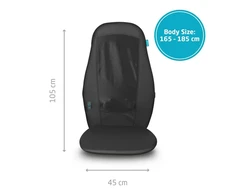 „Medisana MC-15E Shiatsu“ masažinės sėdynės užvalkalas, gamintojas ECOMED | „Medisana“ | Masažinės sėdynės užvalkalas | MC-15E | Masažo zonų skaičius: nėra | Šildymo funkcija