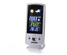 Mesko | MS 1177 | Juodas | Colorful Digital Ekranas | Weather station