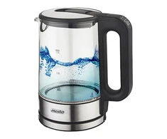 Mesko | Virdulys | MS 1301b | Electric | 1850 W | 1.7 L | Glass | 360° rotational base | Juodas