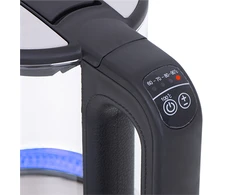 Mesko | Virdulys | MS 1301b | Electric | 1850 W | 1.7 L | Glass | 360° rotational base | Juodas