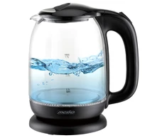 Mesko | Virdulys | MS 1302b | Electric | 2200 W | 1.7 L | Glass | 360° rotational base | Juodas