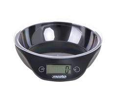 Adler Mesko | Virtuvinės svarstyklės with a bowl | MS 3164 | Maximum weight (capacity) 5kg | Graduation 1 g | Ekranas type LCD | Juodas