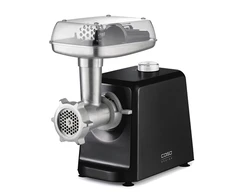 Caso | Mėsmalė | FW 2500 | Juodas | 2500 W | Greičių skaičius 2 | Našumas (kg/min) 2,5 | 3 nerūdijančio plieno pjovimo plokštelės (3 mm, 5 mm ir 8 mm), Dešrų kimštuvas, Sausainių antgalis su 4 formelėmis, Kimštuvas