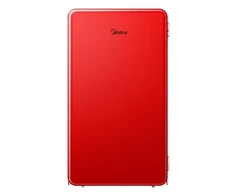 Midea Šaldytuvas | MDRD142SLE32 | Energy efficiency class E | Free standing | Larder | Height 83.5 cm | Šaldytuvas net capacity 93 L | 41 dB | Raudona