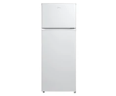Midea Šaldytuvas | MDRT294FGE01 | Energy efficiency class E | Free standing | Double Door | Height 143 cm | Šaldytuvas net capacity 163 L | Šaldiklis net capacity 41 L | 40 dB | Baltas