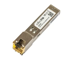 MikroTik | S-RJ01 | SFP | Copper | RJ-45 | 10/100/1000 Mbit/s | Maximum transfer distance 100 m | 0 to +85C