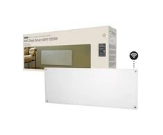 Mill Glass Smart WiFi Panel Heater Gen. 4 | GL1300WIFI4 | Panel Heater | 1300 W | Suitable for rooms iki 15-19 m² | Baltas