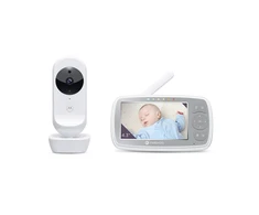 Kūdikio stebėjimo kamera Motorola VM44 4,3" HD, WIFI, Baltos/Pilkos spalvos